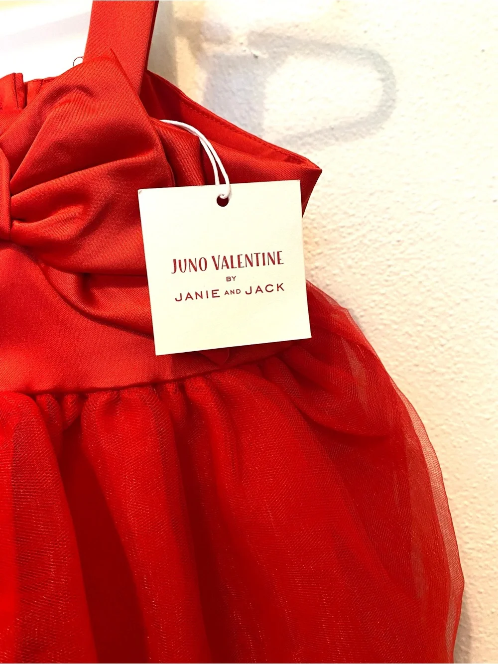 NWT Janie and Jack Red Tulle Party Dress (18-24 months)